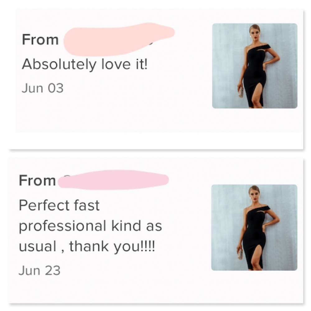 Bandage Asymmetrical Midi Dress Black - Picture 10 of 15